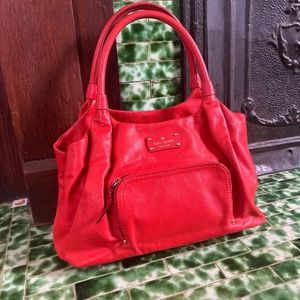 Kate Spade red satchel bag